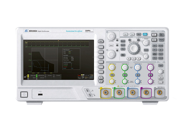 ZDS3024电源测试定制版示波器